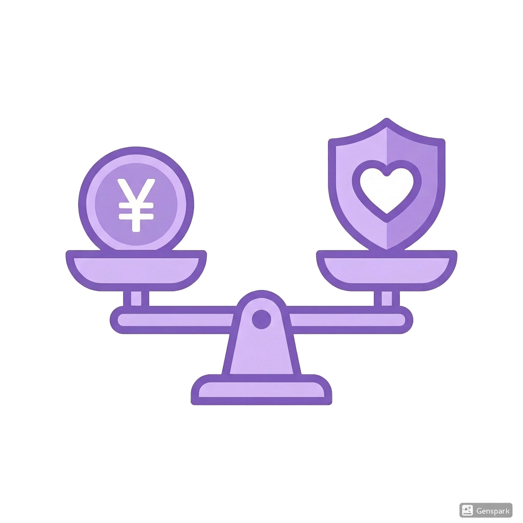 保険料と補償のバランス