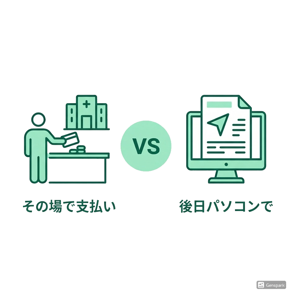 窓口精算 vs 後日請求
